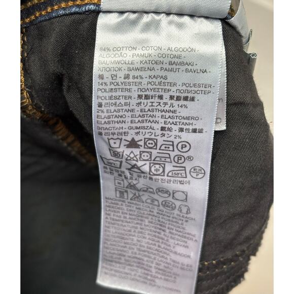 Levi's Jeans, Dark Wash, 2012 Legging, Cropped, NWOT,  Women's Size 31 - Picture 5 of 6